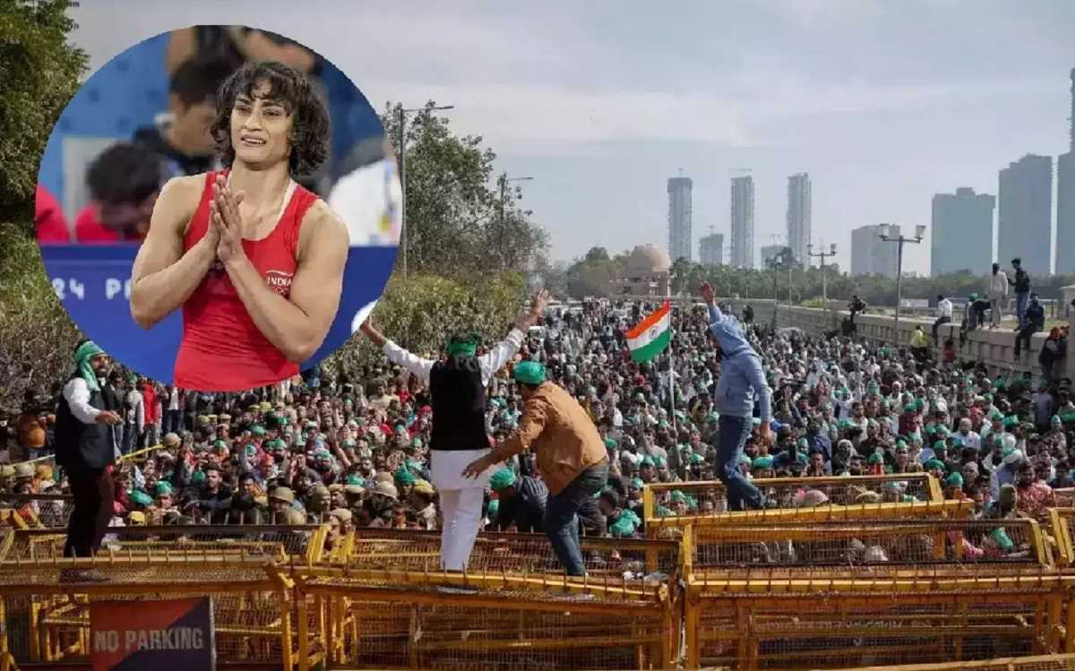 शंभू बॉर्डर पर हज़ारों की संख्या में जुटे किसान, विनेश फोगाट भी हुई शामिल